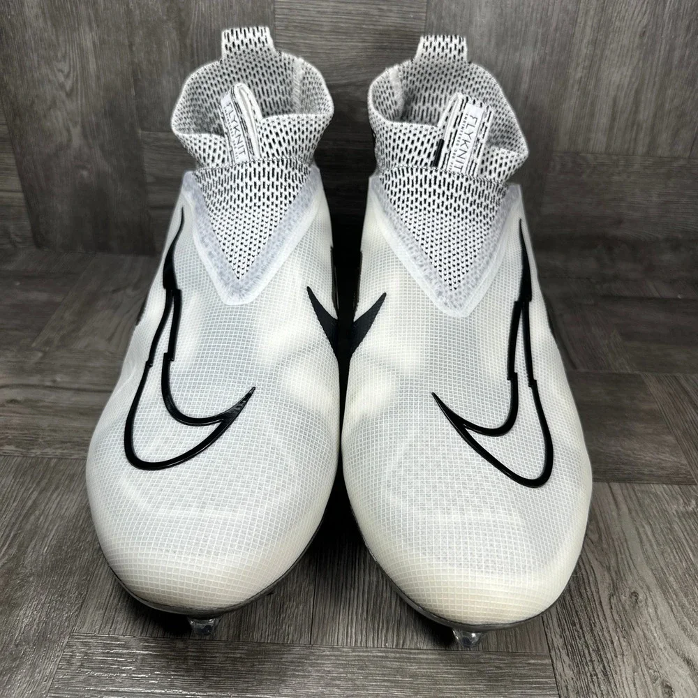 Nike Alpha Menace Elite 3 Men 13.5W White Flyknit Football Cleat NEW DR5661-100